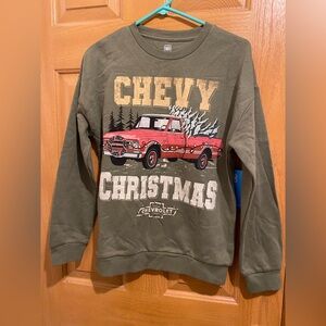 Chevy Christmas Kids Sweatshirt - Green